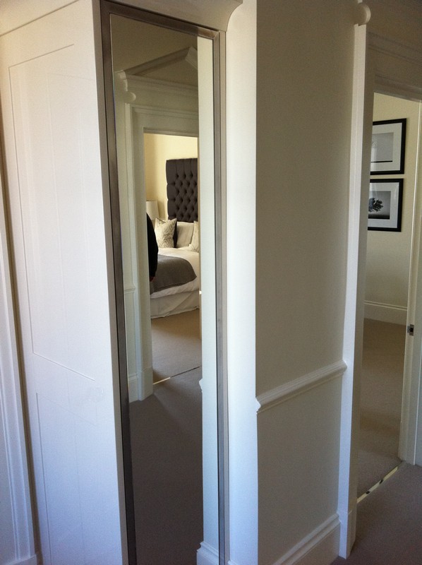 Full-length wardrobe mirror fitted in Newport Pagnell home